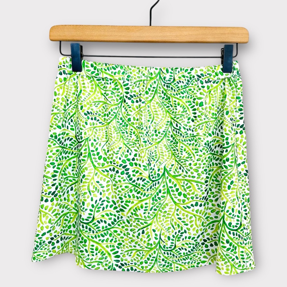 Solid & Striped Ronnie Body-con‎ Mini Skirt Skirt Size Small Floral Print Green